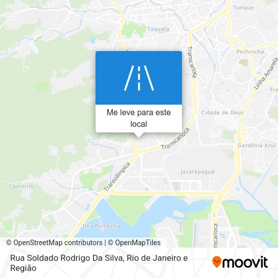 Rua Soldado Rodrigo Da Silva mapa