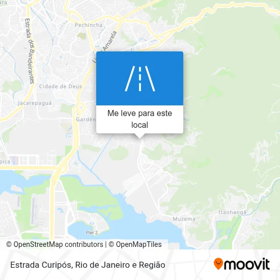 Estrada Curipós mapa