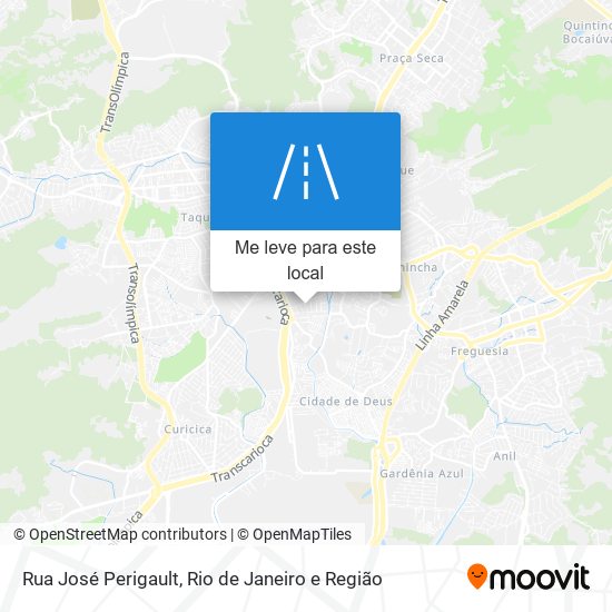 Rua José Perigault mapa