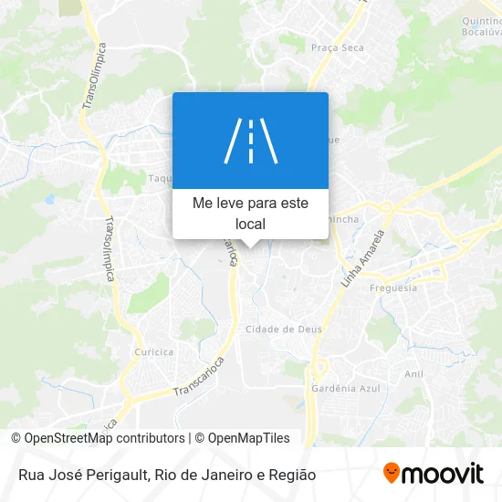 Rua José Perigault mapa