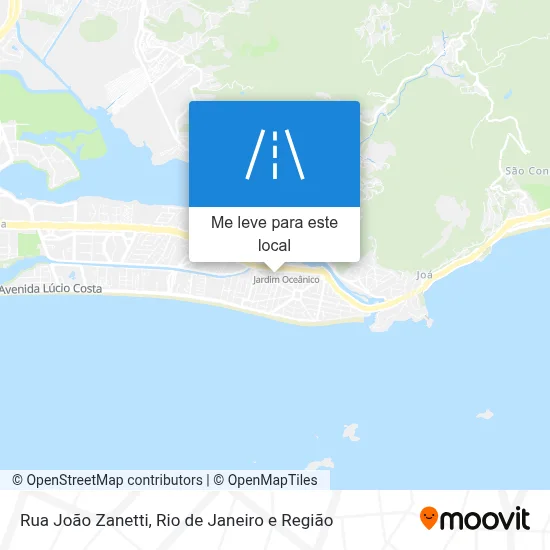 Rua João Zanetti mapa