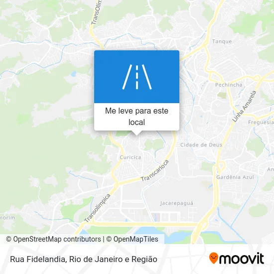 Rua Fidelandia mapa