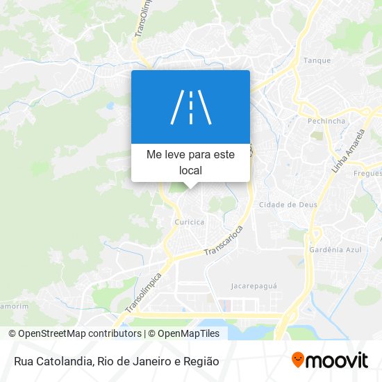 Rua Catolandia mapa