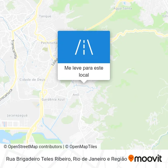 Rua Brigadeiro Teles Ribeiro mapa