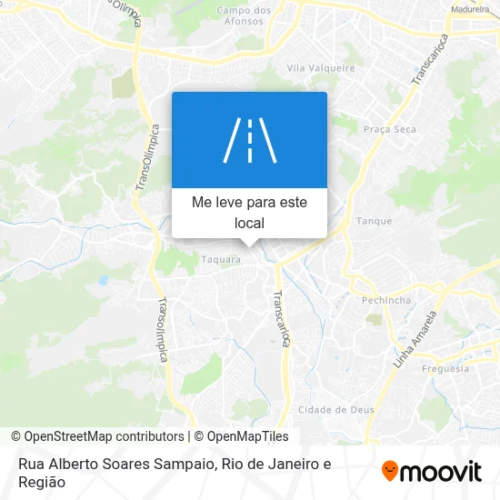 Rua Alberto Soares Sampaio mapa