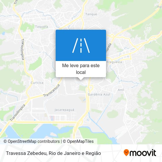 Travessa Zebedeu mapa