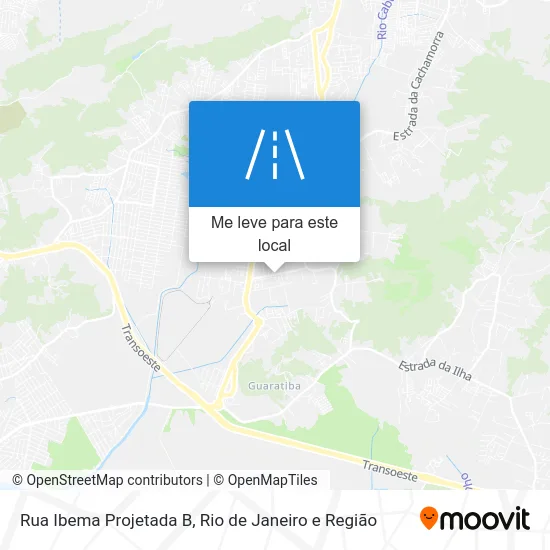 Rua Ibema Projetada B mapa
