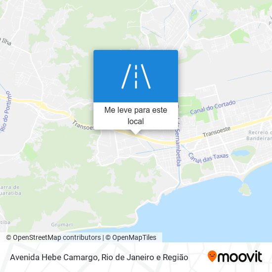 Avenida Hebe Camargo mapa