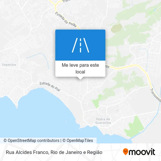 Rua Alcides Franco mapa