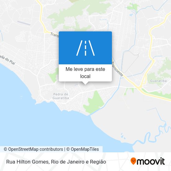 Rua Hilton Gomes mapa