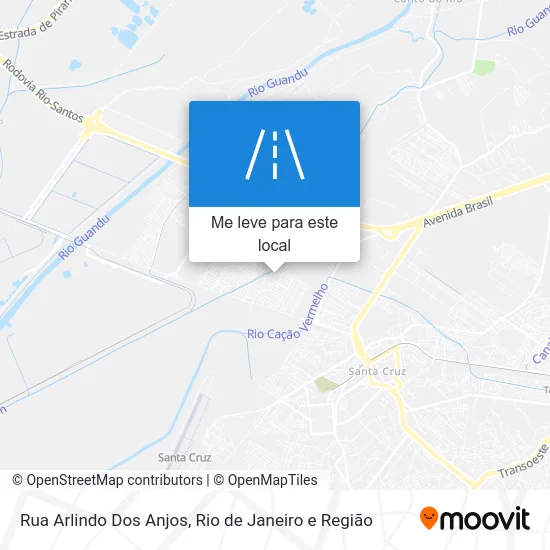 Rua Arlindo Dos Anjos mapa