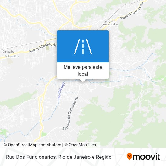 Rua Dos Funcionários mapa