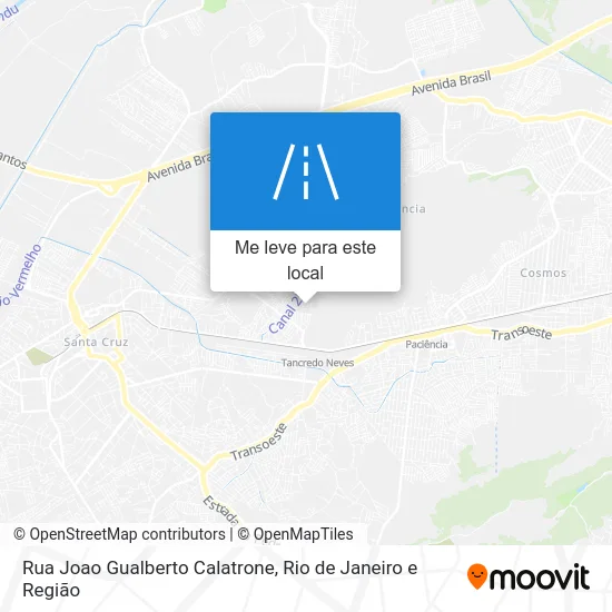 Rua Joao Gualberto Calatrone mapa