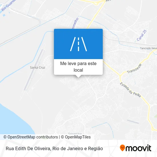 Rua Edith De Oliveira mapa
