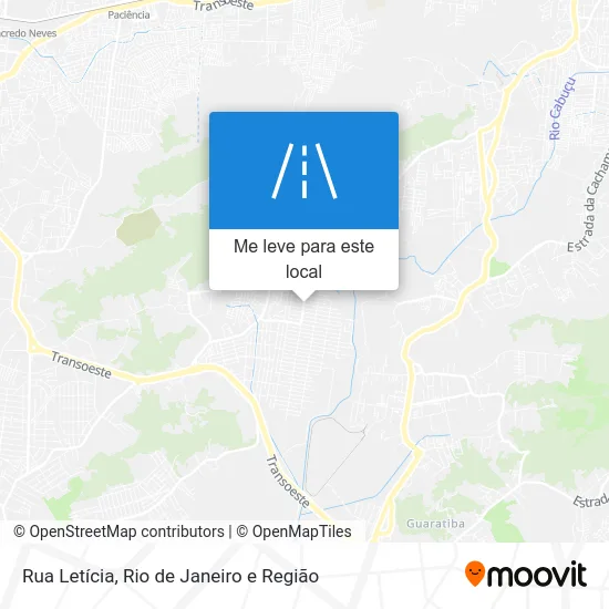 Rua Letícia mapa