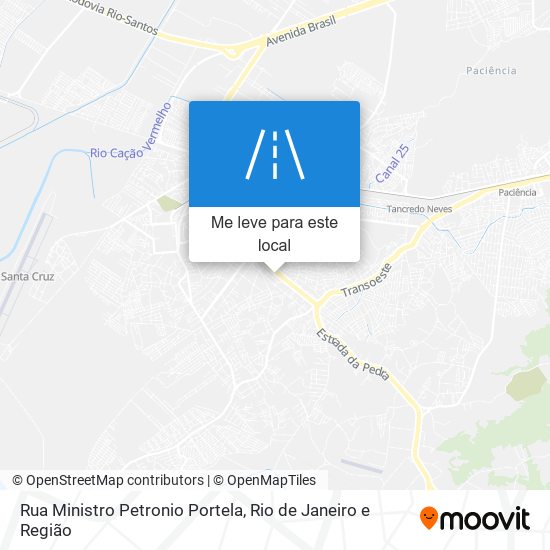 Rua Ministro Petronio Portela mapa