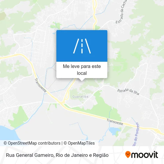 Rua General Gameiro mapa