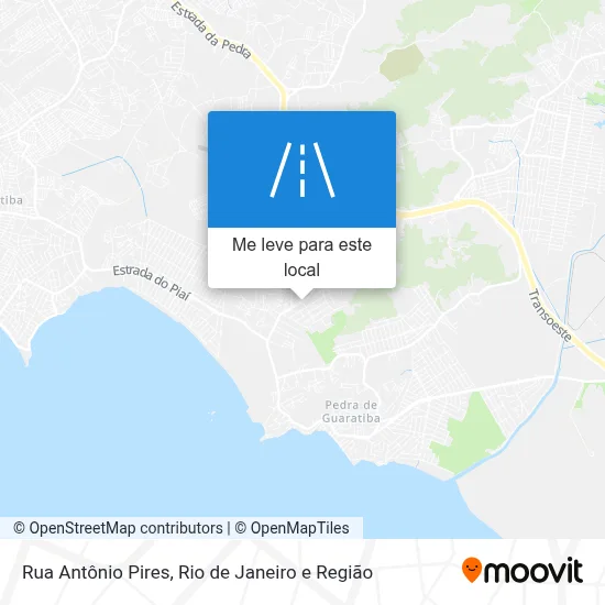 Rua Antônio Pires mapa