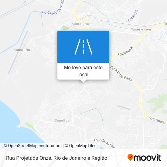 Rua Projetada Onze mapa