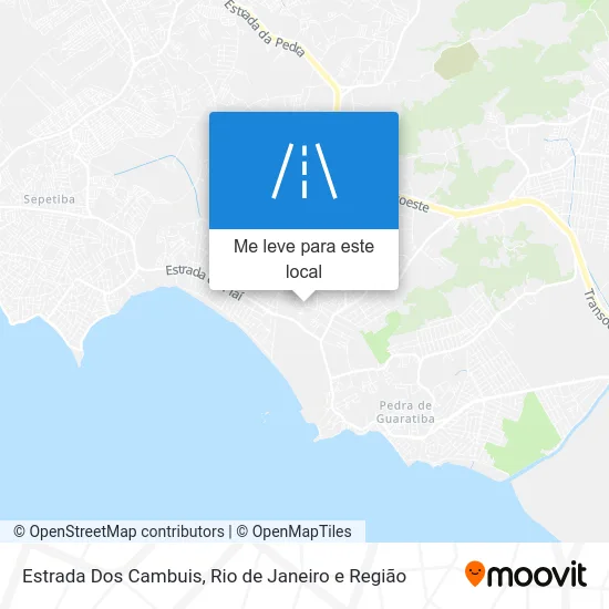 Estrada Dos Cambuis mapa