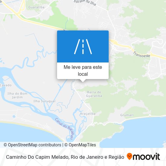 Caminho Do Capim Melado mapa