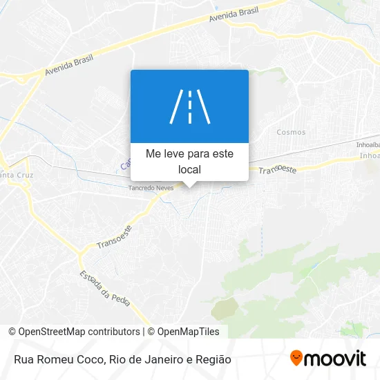 Rua Romeu Coco mapa