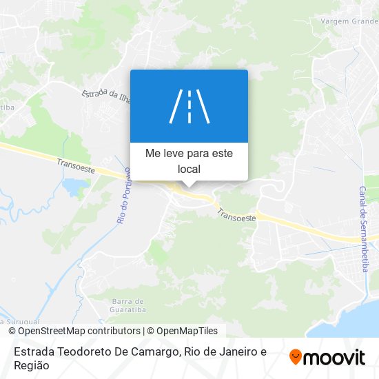 Estrada Teodoreto De Camargo mapa