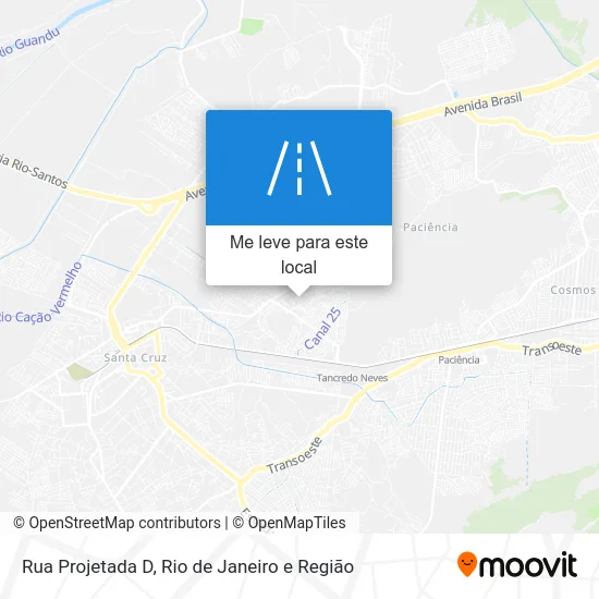 Rua Projetada D mapa