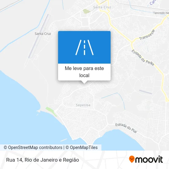 Rua 14 mapa