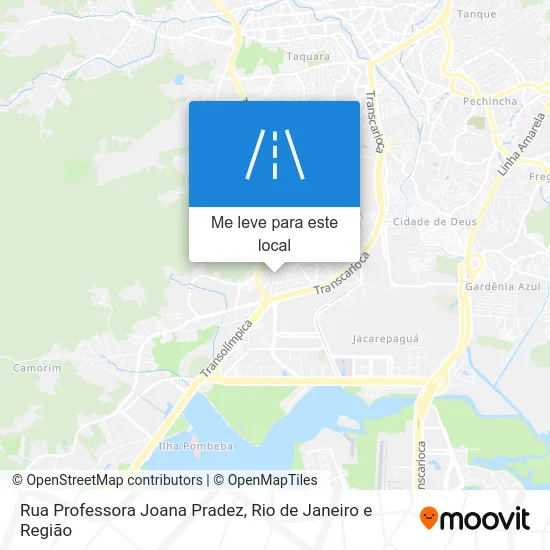 Rua Professora Joana Pradez mapa