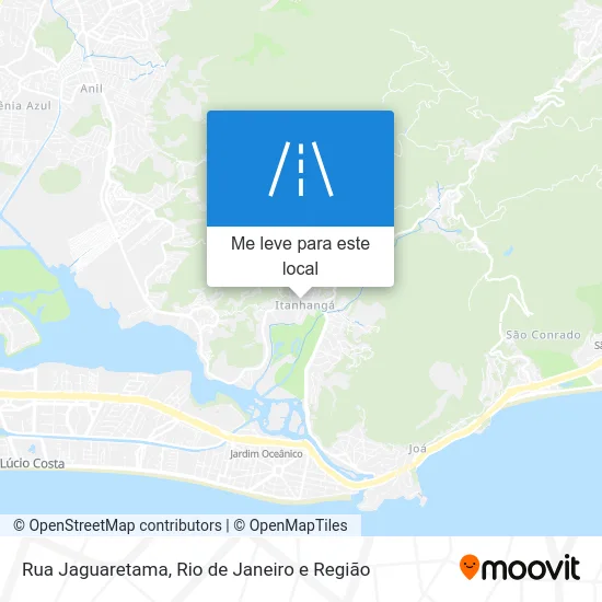 Rua Jaguaretama mapa