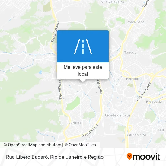 Rua Libero Badaró mapa