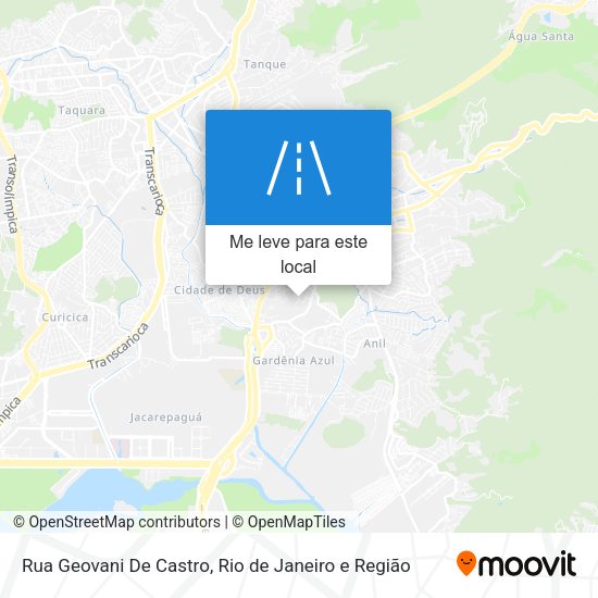 Rua Geovani De Castro mapa