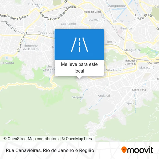 Rua Canavieiras mapa