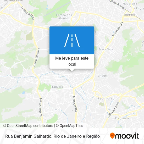 Rua Benjamin Galhardo mapa
