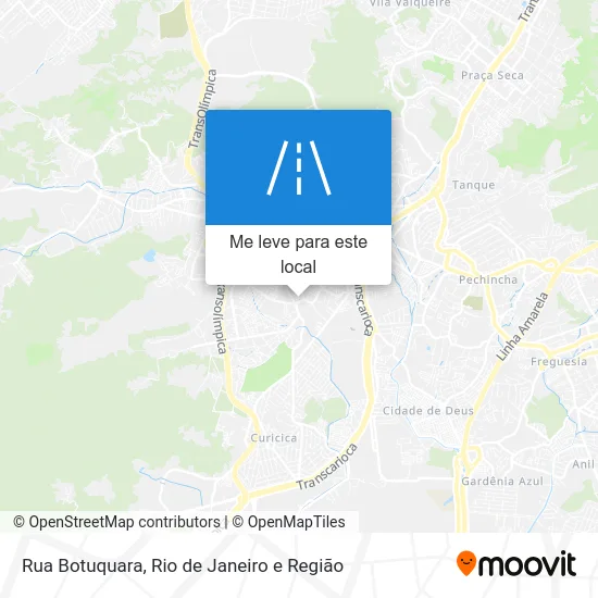 Rua Botuquara mapa