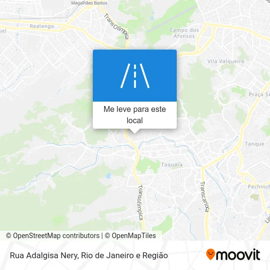 Rua Adalgisa Nery mapa