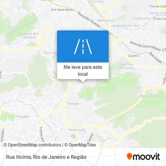 Rua Ilicinia mapa
