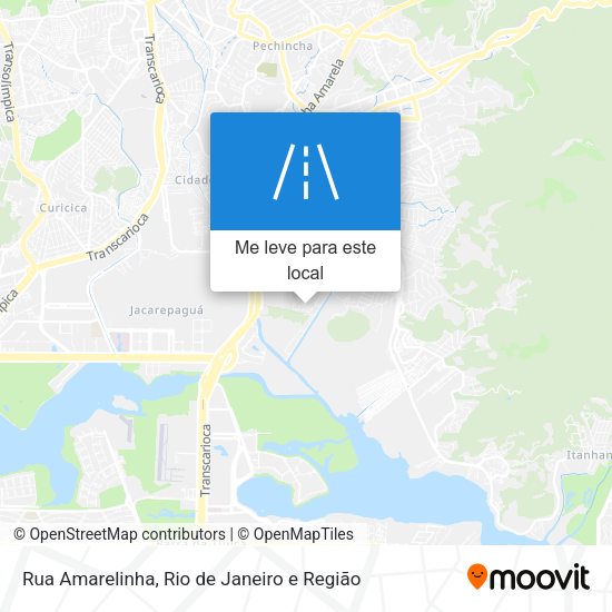Rua Amarelinha mapa