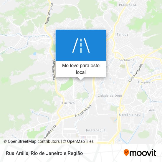 Rua Arália mapa