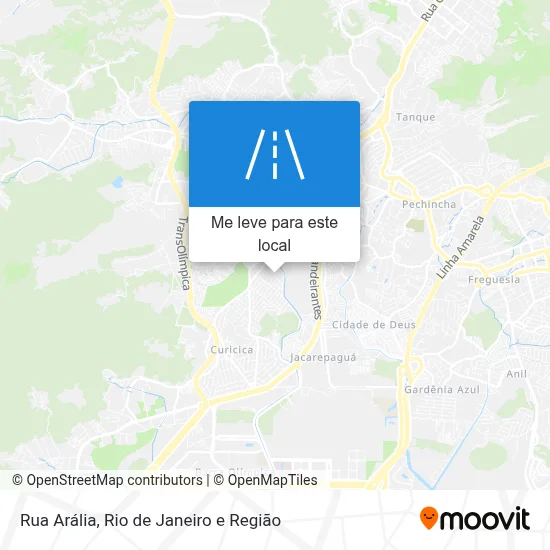 Rua Arália mapa