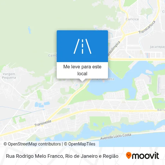 Rua Rodrigo Melo Franco mapa