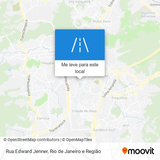 Rua Edward Jenner mapa