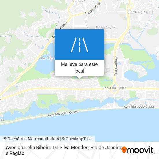 Avenida Célia Ribeiro Da Silva Mendes mapa