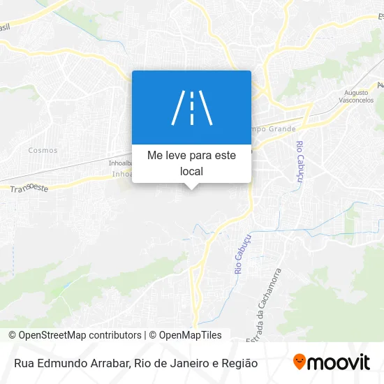 Rua Edmundo Arrabar mapa