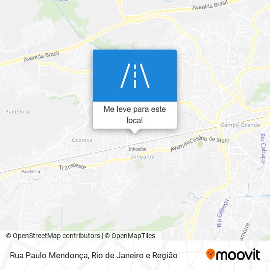 Rua Paulo Mendonça mapa