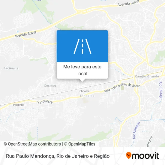 Rua Paulo Mendonça mapa