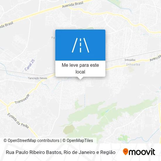 Rua Paulo Ribeiro Bastos mapa