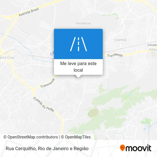 Rua Cerquilho mapa