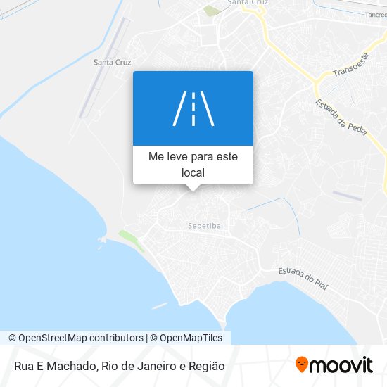 Rua E Machado mapa